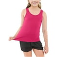 thumbnail image 1 of Lovzfmll Tank Tops for Boys & Girls, Solid Color Racerback Sleeveless Tee, Casual Loose Fit Pullover Graphic Tees for Kids 6-7 Years, 1 of 6
