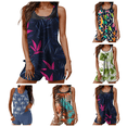 thumbnail image 1 of Lovzfmll Tankini Set for Women, Printed Top and Trunks, Conservative Two Piece Bathing Suit for Modest Beach Swim, 1 of 6