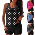 thumbnail image 1 of Lovzfmll Tankini for Women, Printed Top and Trunks, High Waisted Conservative Bathing Suit for Modest Beach Swim, 1 of 6