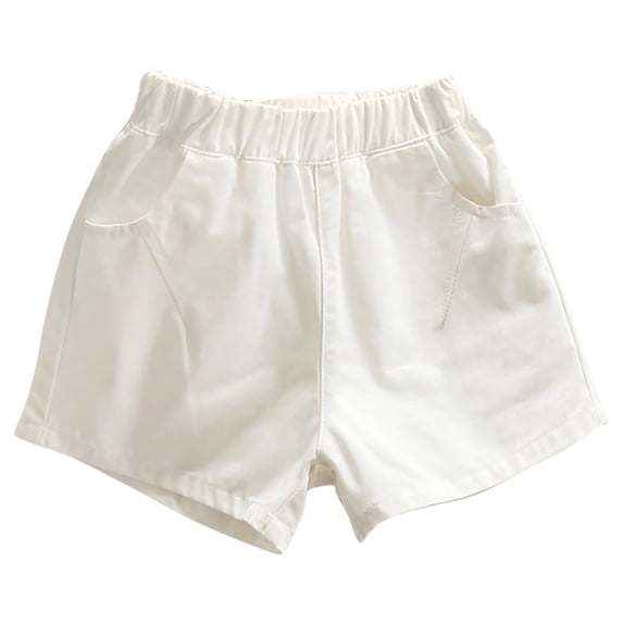 Lovzfmll Toddler Boy's Shorts, Solid Color Elastic Waist Casual Shorts, Spring Summer Outfits for 2-3 Years