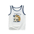 thumbnail image 1 of Lovzfmll Toddler Boy's Tank Tops, Cotton Printed Sleeveless Undershirt, Loungewear Loose Fit Pullover Graphic Tees for 3-4 Years, 1 of 6