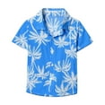 thumbnail image 1 of Lovzfmll Toddler Boy's Tops, Hawaiian Print Button Down Short Sleeve Shirt, Casual Loose Fit Vacation Pullover Blouses for 1-2 Years, 1 of 2