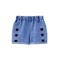 thumbnail image 1 of Lovzfmll Toddler Girl's Jeans, Printed Stretch Straight Leg Casual Denim Pants, Ankle Length Outfits for 4-5 Years, 1 of 7