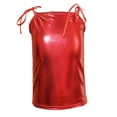 thumbnail image 1 of Lovzfmll Toddler Girl's Tops, Solid Color Glitter Strappy Tank Top for Performance, Dressy Relaxed Fit Sleeveless Pullover Spaghetti Straps Blouses for 4-5 Years, 1 of 7