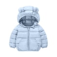 thumbnail image 1 of Lovzfmll Toddler Kids Girls Boys Winter Coat Hooded Puffer Jacket Full Zipper Front Pockets Casual Everyday for 12 Months - 6 Years, 1 of 5
