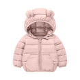 thumbnail image 1 of Lovzfmll Toddler Kids Girls Boys Winter Coat Hooded Puffer Jacket Full Zipper Front Pockets Casual Everyday for 12 Months - 6 Years, 1 of 5