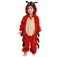 thumbnail image 1 of Lovzfmll Toddlers Boys Girls Flannel Elephant Bodysuit, Soft Plush Hooded Jumpsuit, Cute Cosplay Costume, Cozy Sleepwear Loungewear for 3 Months-4 Years, 1 of 9