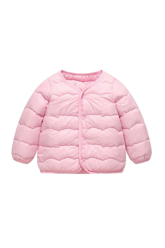 Toddlers Kids Teens Lightweight Puffer Coat, Thin Yet Warm Alternative Down, Essentials Winter Coat for Kids for 3-12 Years