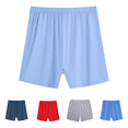 thumbnail image 1 of Lovzfmll Underwear High Waist Cotton Boxers, Unisex Solid Color Breathable Underpants, Plus Size Comfort Relaxed Fit, 1 of 6
