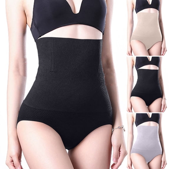 Lovzfmll Underwear for Women, High Waist Postpartum Tummy Control Shapewear, Body Shaper Briefs Black, XL