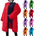thumbnail image 1 of Lovzfmll Winter Coats for Women, Solid Color Long Length Jacket, Plush Fleece Coat, Winter Clothing, 1 of 8