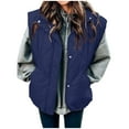 thumbnail image 1 of Lovzfmll Winter Coats for Women, Solid Color Stand Collar Vest, Sleeveless Quilted Puffer Jacket, Winter Clothing, 1 of 6