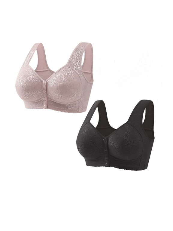 Woman's Fashion Comfortable Breastplate Lace Breathable Bra Underwear No Rims