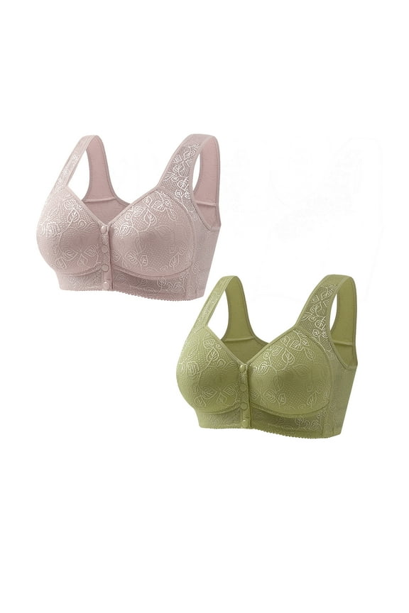 Woman's Fashion Comfortable Breastplate Lace Breathable Bra Underwear No Rims