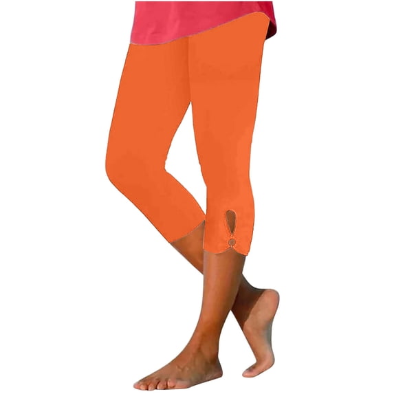 Lovzfmll Women's Capris, Slim Fit High Waisted Pants, Solid Color Cropped Athletic Leggings, Fall Fashion Outfits 2025
