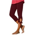 thumbnail image 1 of Lovzfmll Women's Capris, Solid Color High Waisted Leggings with Bow, Slim Fit Cropped Yoga Pants, 2025 Fashion Clothes, 1 of 6
