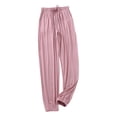 thumbnail image 1 of Lovzfmll Women's Casual Pants, Solid Color Trousers with Pockets & Drawstring, Loose Fit Full Length, Fall Fashion Outfits 2025, 1 of 6