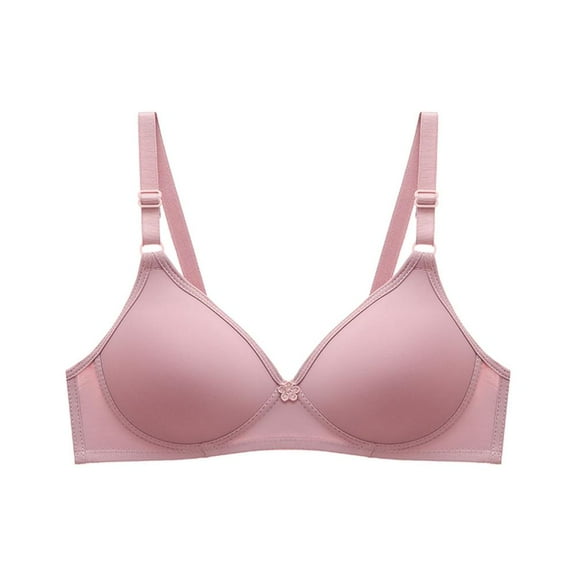 Lovzfmll Women's Cotton Stretch Comfort Bra, No Side Effects Underarm-Smoothing Wireless Lightly Lined T-Shirt Bras, No Underwire