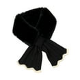 thumbnail image 1 of Lovzfmll Women's Faux Fur Scarf, Plush Knitted Thick Winter Warm Scarf for Cold Weather, Casual Cute Ruffle Gift Scarf, 1 of 4