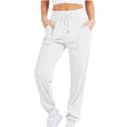 thumbnail image 1 of Lovzfmll Women's Joggers, Relaxed Fit Sweatpants with Drawstring, Full Length Athletic Casual Pants for Outdoor, Fall Clothes 2025, 1 of 5