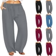 thumbnail image 1 of Lovzfmll Women's Pants, Plus Size Straight Leg Loose Fit Trousers, Full Length Casual Travel Pants, Fall Fashion 2025, 1 of 8