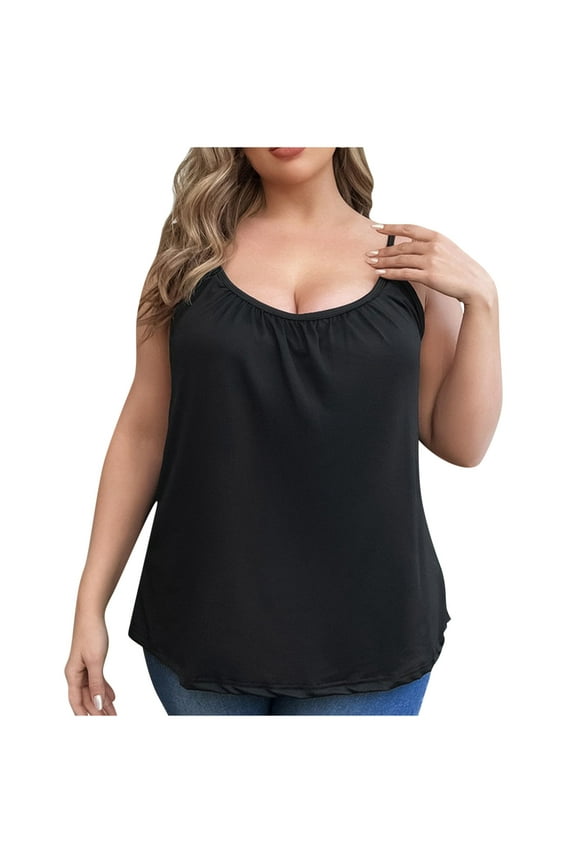 Women's Seamless Thermal Tank Top with Built-in Bra, Ultra-Soft Fleece Lined & Thickened for Maximum Cold Weather Warmth