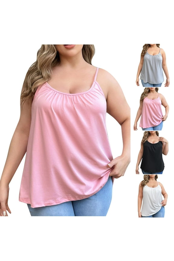 Women's Seamless Thermal Tank Top with Built-in Bra, Ultra-Soft Fleece Lined & Thickened for Maximum Cold Weather Warmth