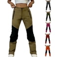 thumbnail image 1 of Lovzfmll Women's Straight Leg Pants, Waterproof Hiking, Relaxed Fit Full Length Pants Khaki, S, 1 of 7