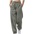 thumbnail image 1 of Lovzfmll Women's Sweatpants, Loose Fit Athletic Pants, Full Length Casual Lounge Joggers, Fall Fashion Clothes 2025, 1 of 6