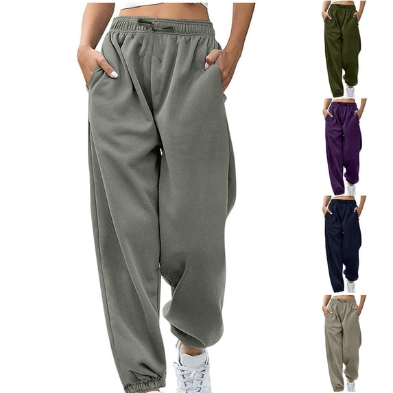 Lovzfmll Women's Sweatpants, Loose Fit Athletic Pants, Full Length Casual Lounge Joggers, Fall Fashion Clothes 2025