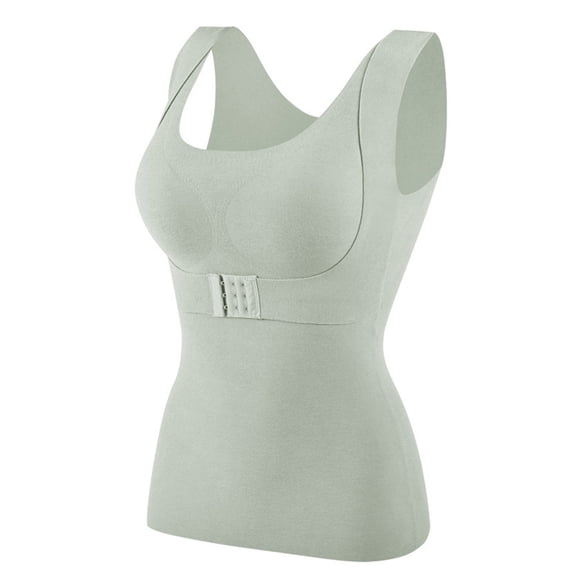 Lovzfmll Women's Thermal Camisole Crew Neck Self-Heating, with Lace Trim and Fleece Lining for Winter Protection and Warmth