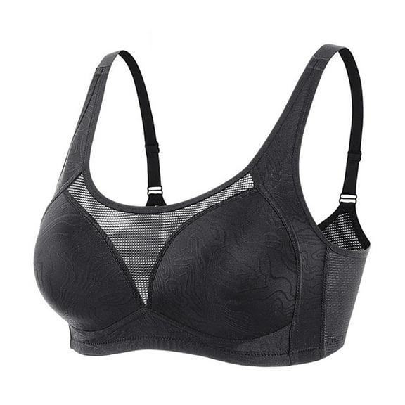 Lovzfmll Women's Thin Push-Up Breathable Bra Plus Size Sports Yoga Bra