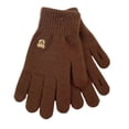 thumbnail image 1 of Lovzfmll Women's Touchscreen Gloves, Solid Color Winter Gloves with Bear Embroidery, Thermal Lined for Smartphone Use, Coffee, 1 of 3