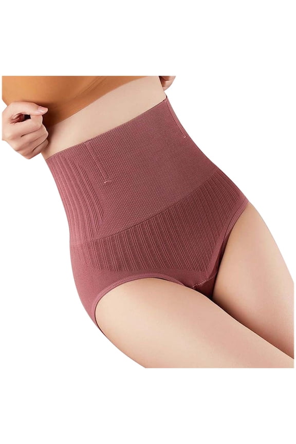 Women's Underwear, High Waist Compression Shorts, Plus Size Warm Belly Hip Lift Panties, Breathable Tummy Control Underwear with Waist Trimming