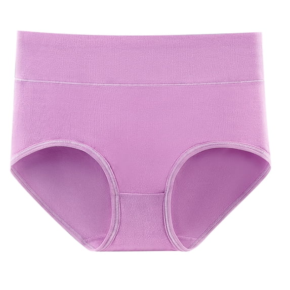 Lovzfmll Women's Underwear, High Waist Cotton Briefs, Plus Size Tummy Control Panties, Breathable Butt Lifting Comfort Underwear with Full Coverage