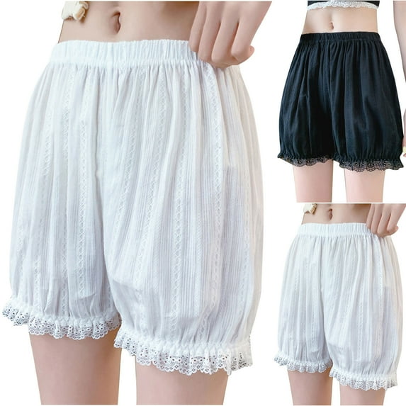 Lovzfmll Women's Underwear, Lace Safety Shorts, Anti-Exposure Loose Fit Leggings, Thin Bud Panties Breathable Comfort for Everyday Wear