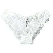 Lovzfmll Women's Underwear, Low Rise Lace Briefs, Bowknot Cheeky Panties, Comfortable Soft Stretch Underwear