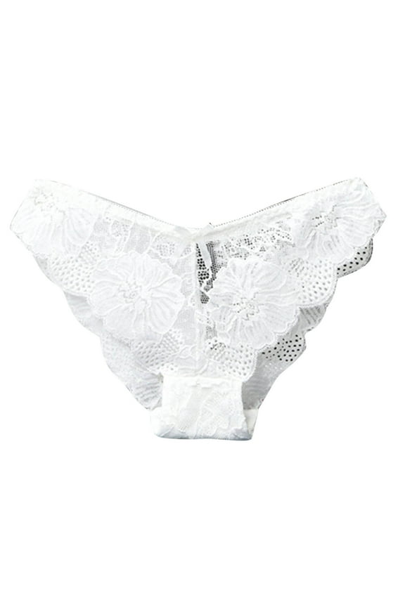 Women's Underwear, Low Rise Lace Briefs, Bowknot Cheeky Panties, Comfortable Soft Stretch Underwear