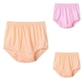 thumbnail image 1 of Lovzfmll Women's Underwear Solid Color Briefs, Plus Size Loose Fit Cotton Panties, Comfortable Elastic Waist Soft Stretch for Everyday, 1 of 5