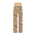 thumbnail image 1 of Lovzfmll Women's Wide Leg Pants, Printed Elastic Waist, Active Casual Full Length Pants Navy, 2XL, 1 of 9