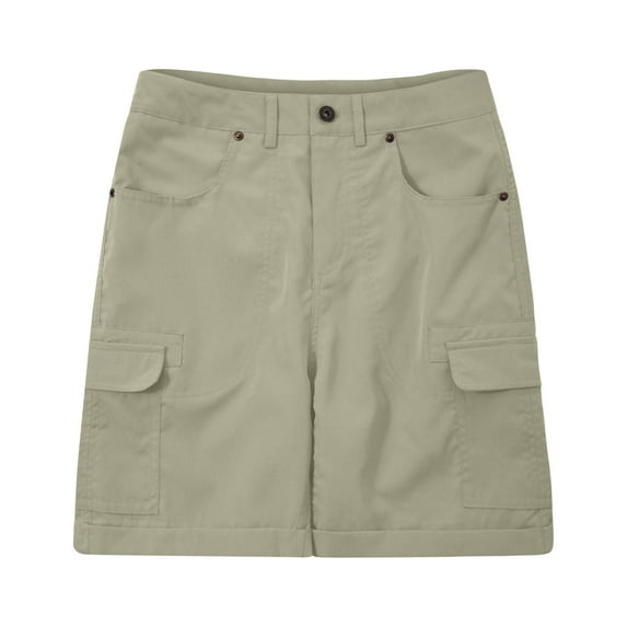 Lovzfmll Womens Shorts, Plus Size Quick Drying Walking Daily Summer Loose and Comfortable Fashion Casual Solid Color High Waist Cargo A-Line Loose Pocket Short Pants Green XL