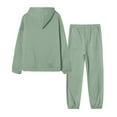thumbnail image 1 of Lovzfmll Workout Sets for Women, 2 Piece Hooded Sweatshirt and Jogger Pants Set, Matching Tracksuit Athletic Outfit, 1 of 9