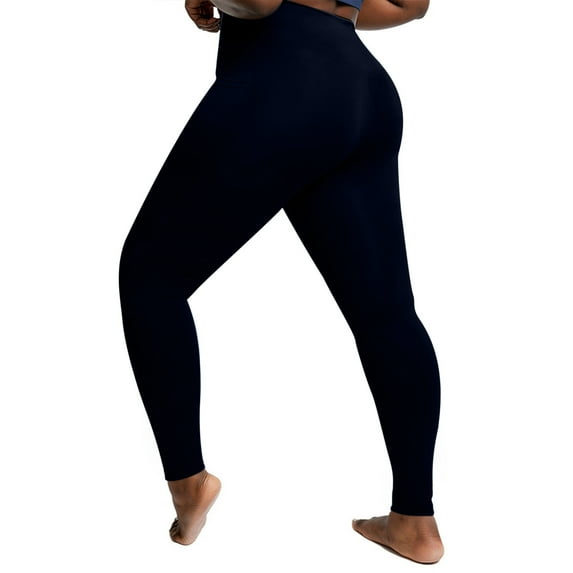 Lovzfmll Yoga Pants, Women Oversized Pockets For Quick Drying Tight Fitting Elastic Comfortable Fitness Pants Yoga Pants, Navy 5XL