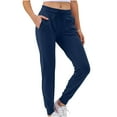 thumbnail image 1 of Lovzfmll Yoga Pants, Women's High Waist Drawstring Quick Drying Running Fitness Pants Legging Sports Pants Yoga Pants, Dark Blue 6, 1 of 6