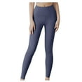 thumbnail image 1 of Lovzfmll Yoga Pants for Women, High Waist Slim Leg Solid Color Sport Pant, Active Workout Pant, Cycling Pant for Women, Dark Blue M, 1 of 3