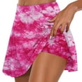 thumbnail image 1 of Lovzfmll Yoga Shorts for Women, High Waist Wide Leg Solid Color Short Sport Pant, Active Workout Pant, Cycling Pant for Women, Hot Pink XL, 1 of 5