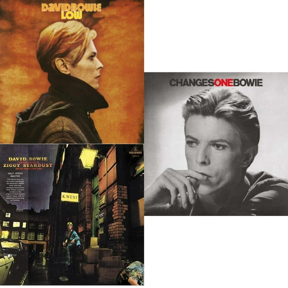 Low (2017 Remaster) & Rise & Fall Of Ziggy Stardust & The Spiders From Mars (2012 Remaster/Half-Speed Master) & Changesonebowie (180G) [LP Vinyl Bundle]