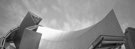 Low Angle View Of A Building Millennium Park Chicago Illinois USA Canvas Art - Panoramic Images (36 x 13)