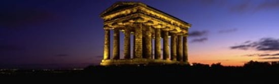 Low Angle View Of A Building Penshaw Monument Durham England United Kingdom Canvas Art - Panoramic Images (15 x 5)