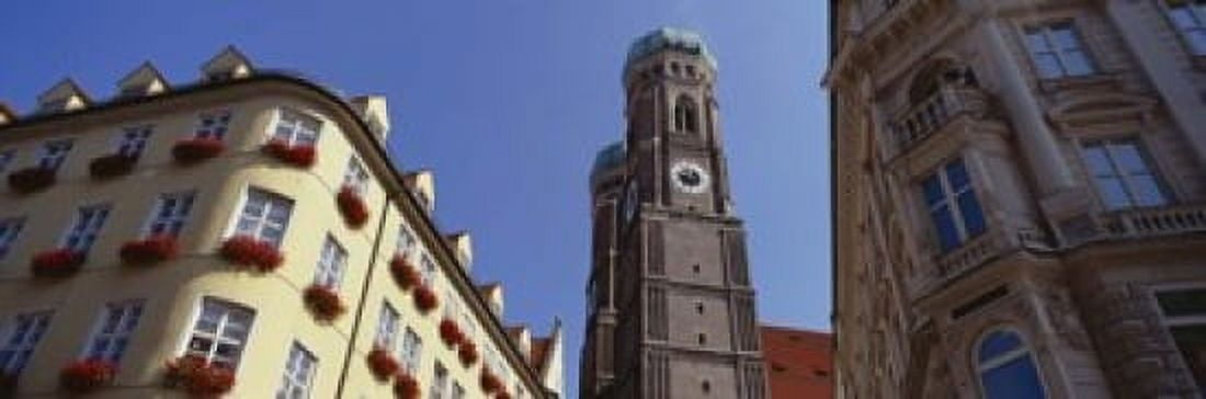 Low Angle View Of A Cathedral Frauenkirche Munich Germany Canvas Art - Panoramic Images (18 x 6)